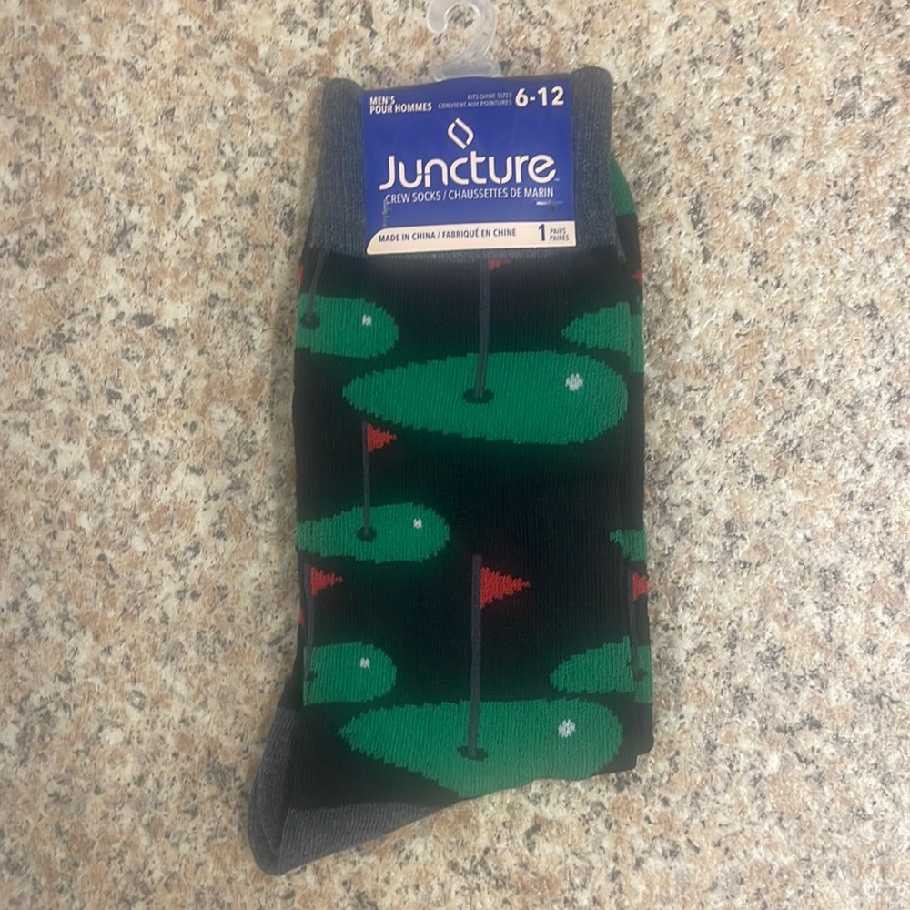 Men THREE PAIR golf socks